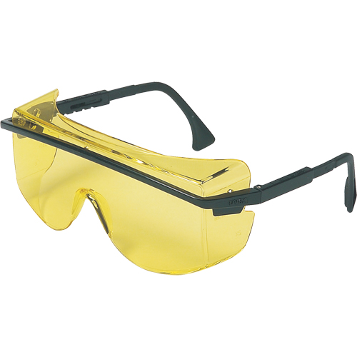 Lunettes de s&eacute;curit&eacute; Uvex Astrospec OTG 3001, Lentille Ambr&eacute;e, Anti-&eacute;gratignures, ANSI Z87+/R&eacute;pond ou surpasse la norme CSA Z94.3 Equipex