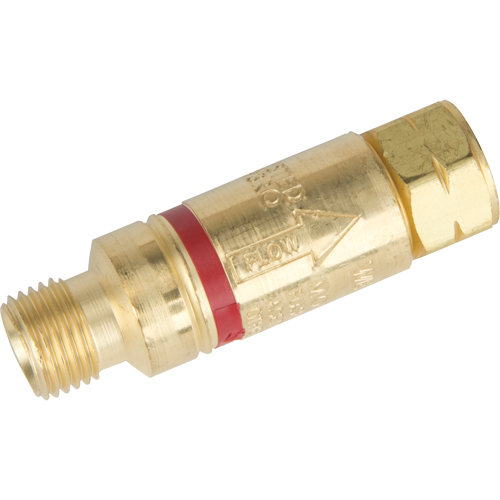 Antiretours pare-flammes - Oxy/gaz combustibles, Gaz combustibles (rouge)/Oxyg&egrave;ne (vert), Style pour chalumeau Equipex
