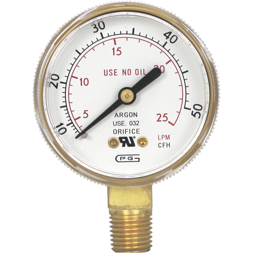 Manom&egrave;tres,  2", 0-50 pi³/h standard, Fixation inf&eacute;rieure, Analogique Equipex