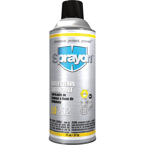 LU202 Moly Chain Lubricant, Aerosol Can Equipex