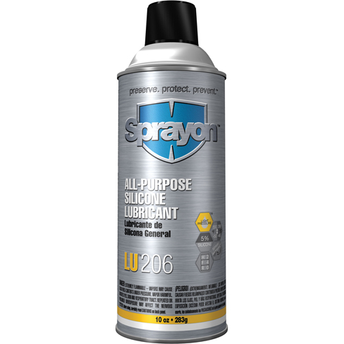 LU206 All-Purpose Silicone Lubricant, Aerosol Can Equipex