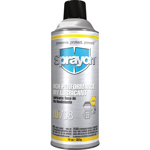 LU708 High Performance Dry Lubricant, Aerosol Can Equipex