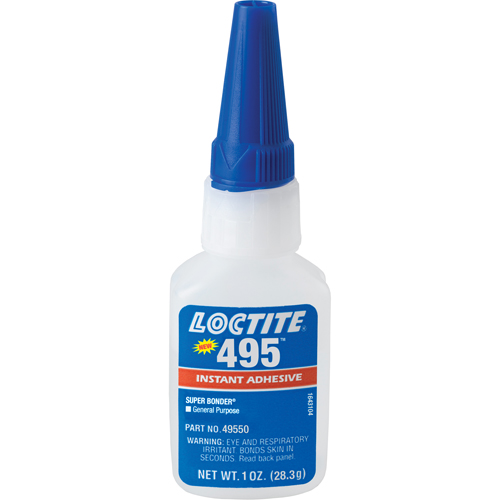 Adh&eacute;sif instantan&eacute; Super Bonder 495, Transparent, Bouteille, 28,3 g Equipex