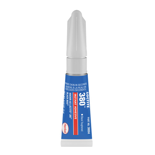 Black Max 380 Toughened Adhesive, Black, Tube, 3 g Equipex