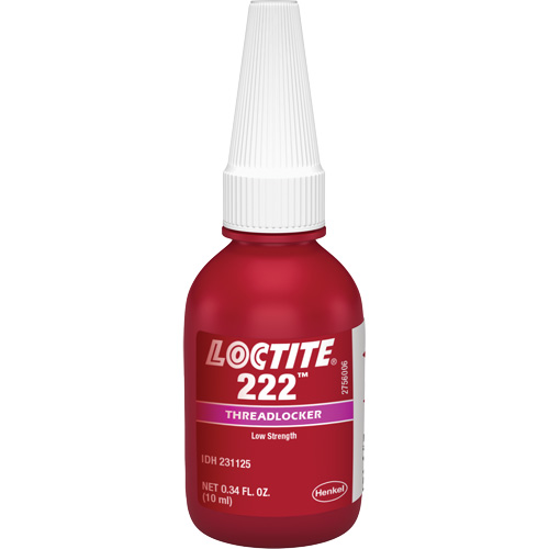 Threadlocker 222 Small Screw, Purple, Low, 10 ml, Bottle Equipex