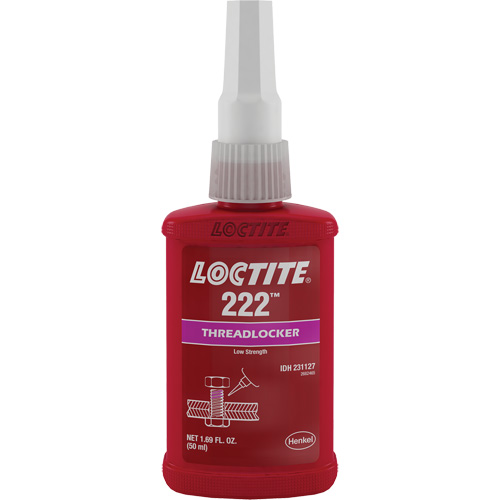 222 Threadlocker, Purple, Low, 50 ml, Bottle Equipex