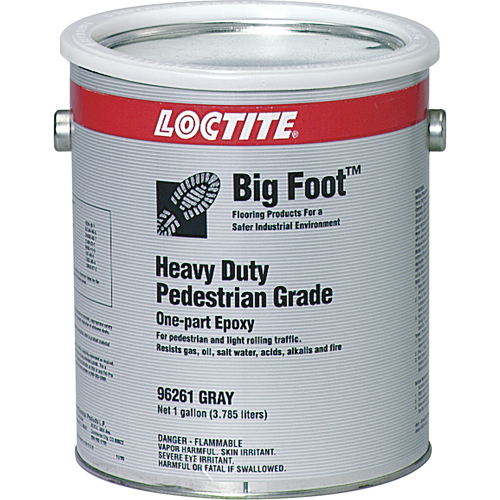 Rev&ecirc;tement antid&eacute;rapant robuste pour plancher Big Foot de calibre pi&eacute;ton, 1 gal., &eacute;poxy, Gris Equipex