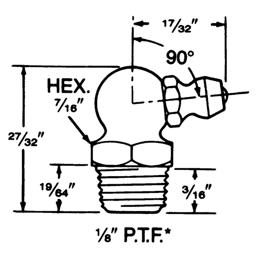 Fitting, 1/8" Thread Equipex