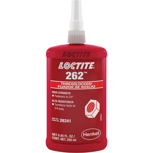 Compos&eacute; de blocage 262, Rouge, &eacute;lev&eacute;, 250 ml, Bouteille Equipex