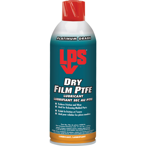 Dry Film PTFE Lubricant, Aerosol Can, 16 oz. Equipex