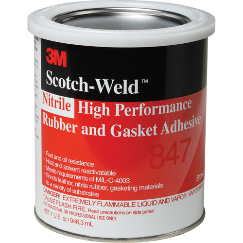 Rubber & Gasket Sealant, Can, Brown Equipex