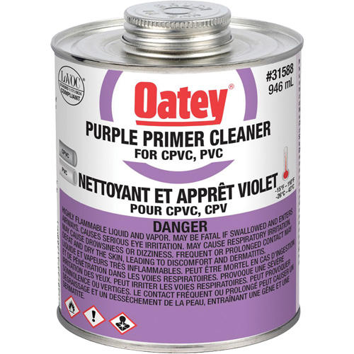 Appr&ecirc;t/nettoyant violet, 946 ml, Canette &agrave; dessus brosse Equipex