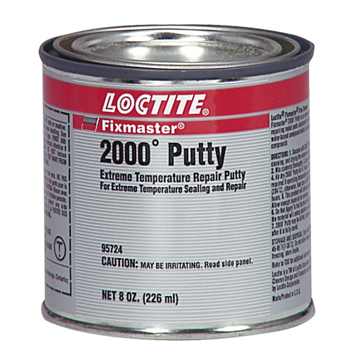 Fixmaster&reg; 2000° Putty, 8 oz., Cartridge, Silver Equipex