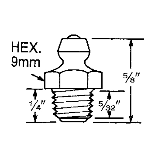 Fitting, 8 mm Thread Equipex