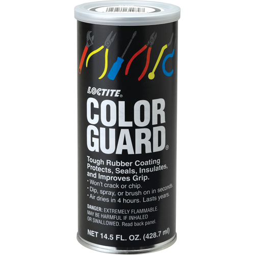 Rev&ecirc;tement de caoutchouc robuste Color Guard, Rouge, 14,5 oz liq., Canette Equipex