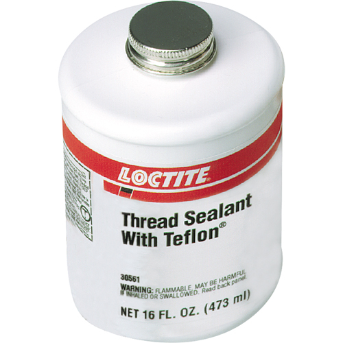 Thread Sealant with PTFE, Brush-Top Can, 473 ml, -51° C - 149° C/-59.8° F - 300.2° F Equipex