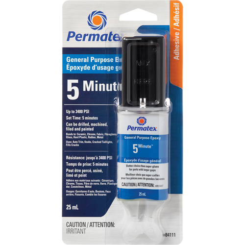 &eacute;poxy  5 minutes  &agrave; usage g&eacute;n&eacute;ral PermaPoxy, 29,5 ml, &eacute;poxyde, Deux composants, Transparent Equipex