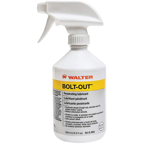 Huile p&eacute;n&eacute;trante Bolt-Out, Bouteille &agrave; g&acirc;chette, 500 ml Equipex