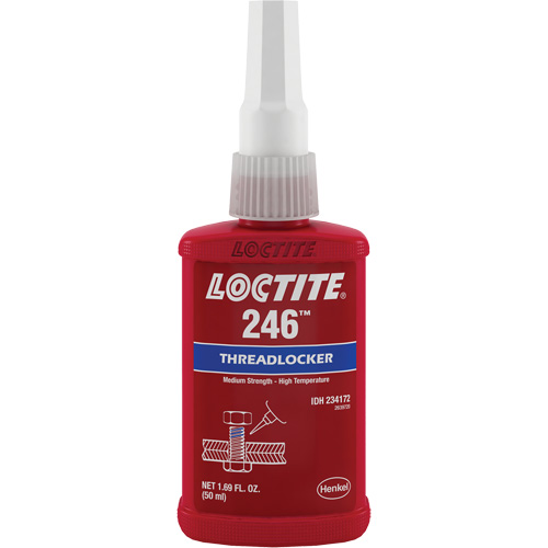 Threadlocker 246 High Temperature, Blue, Medium, 10 ml, Bottle Equipex