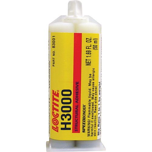 Adh&eacute;sif structural Speedbonder H3000, Deux composants, Cartouche double, 76 g, Cr&egrave;me Equipex