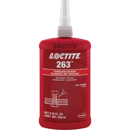 Compos&eacute; de blocage 263 s&eacute;chage rapide, Rouge, &eacute;lev&eacute;, 250 ml, Bouteille Equipex