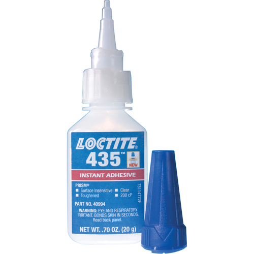 435 Surface Insensitive Instant Adhesive, Clear, Bottle, 20 g Equipex
