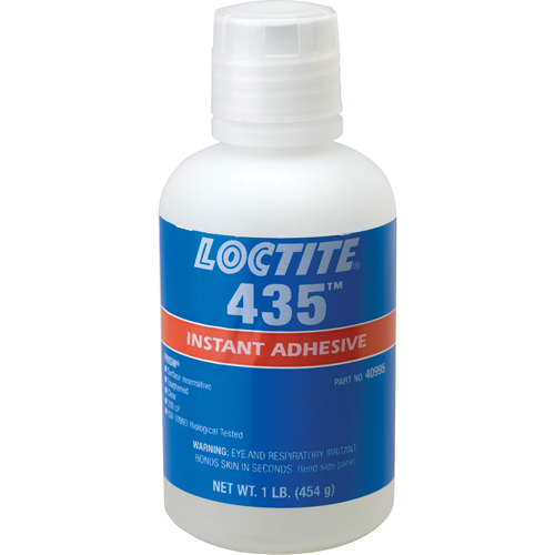 435 Surface Insensitive Instant Adhesive, Clear, Bottle, 454 g Equipex