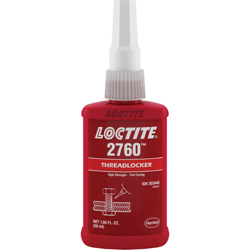Compos&eacute; de blocage 2760 adh&eacute;sif instantan&eacute;, Rouge, &eacute;lev&eacute;, 50 ml, Bouteille Equipex
