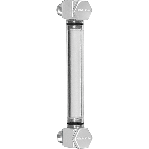 Indicateur de niveau &agrave; liquide en Rond Nylon, Filet&eacute;, 7" lo, 205°F (96,11° C) Equipex