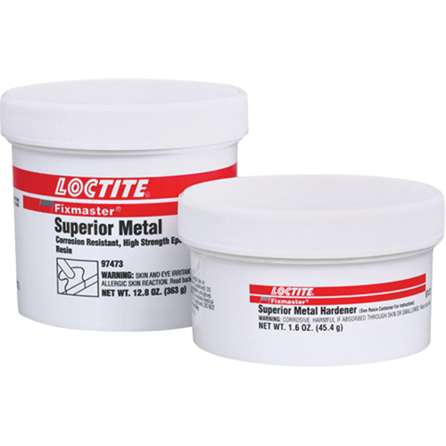 Adh&eacute;sif sup&eacute;rieur pour le m&eacute;tal Fixmaster, 647 g, Trousse, Un composant, Gris Equipex