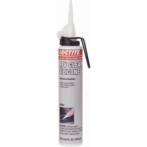 Superflex RTV Silicone Adhesive Sealant, Cartridge, Clear Equipex