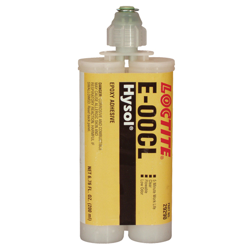 Adh&eacute;sif structurel E-00CL, 200 ml, Cartouche double, Deux composants, Transparent Equipex