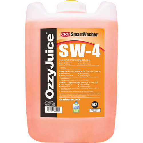Solution nettoyante de calibre industriel Smartwasher , Cruche Equipex