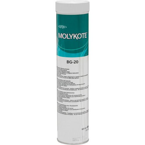 Graisse de roulement haute performance Molykote BG 20, 400 g, Cartouche Equipex