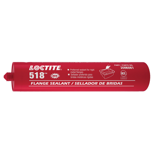 518 Flange Sealant, Cartridge, Red Equipex
