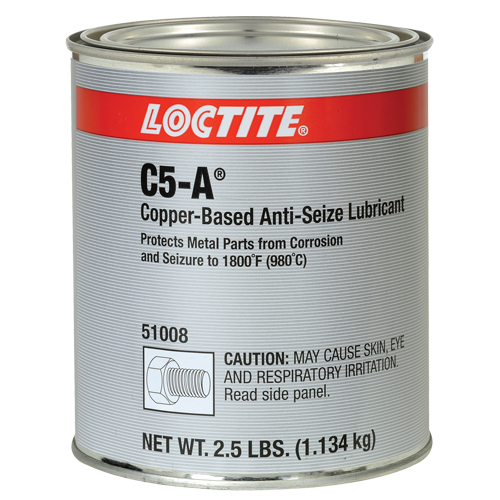 Lubrifiant antiblocage au cuivre Loctite 8008 C5-A, 2,5 lb, Canette, 1800°F (982°C) Temp&eacute;rature max. Equipex