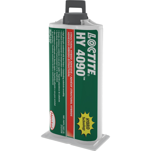 Adh&eacute;sif hybride pour r&eacute;parations structurales HY 4090, Deux composants, Cartouche double, 50 g, Blanc cass&eacute; Equipex