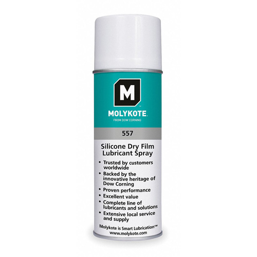 Film lubrifiant sec au silicone Molykote 557, Canette a&eacute;rosol Equipex