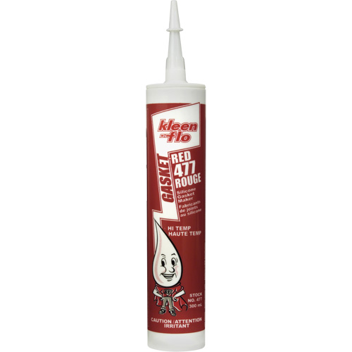 Hi-Temp Silicone Gasket Maker, Cartridge, Red Equipex