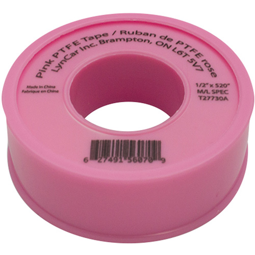 Teflon&reg; Tape, 520" L x 1/2" W, Pink Equipex