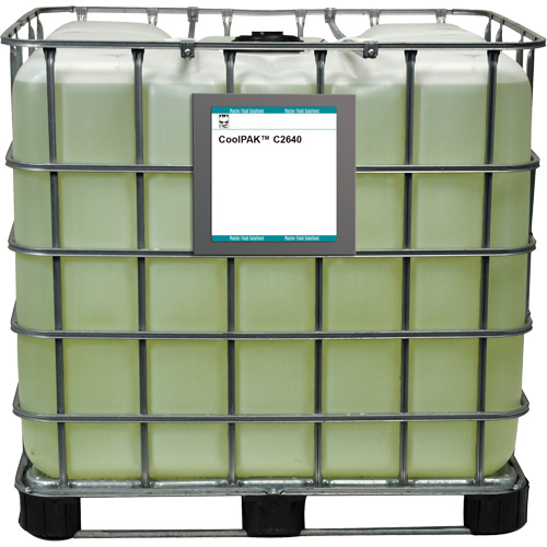 Liquide pour le travail des m&eacute;taux synth&eacute;tique peu mousseux CoolPAK, R&eacute;servoir GRV Equipex