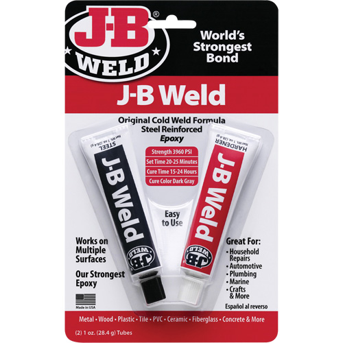 Epoxy, Two-Part, Tube, 2 oz., Grey Equipex