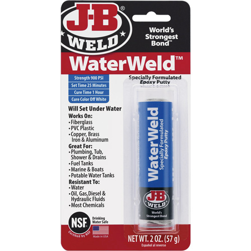 WaterWeld Epoxy, 2 oz., Stick, Off-White Equipex