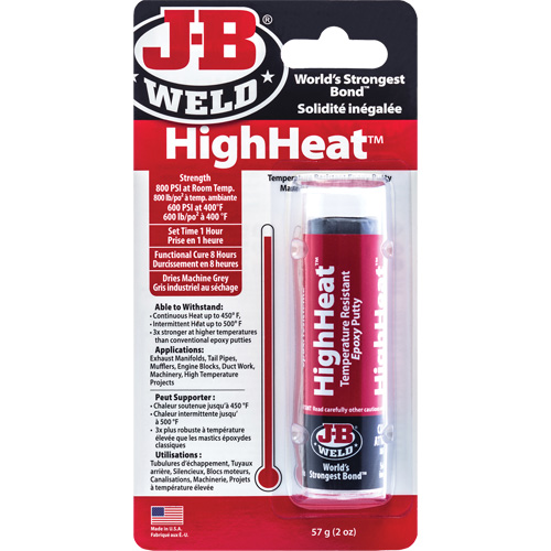 HighHeat Epoxy, 2 oz., Stick, Grey Equipex