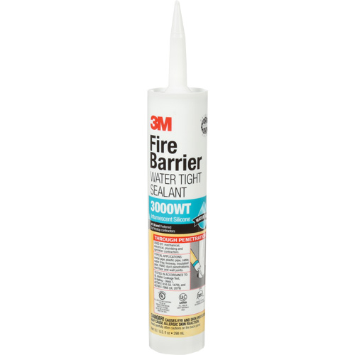 Scellant ignifuge 3000 WT, 10,1 oz, Cartouche, Gris Equipex