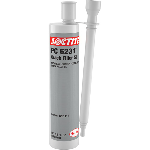 Bouche-fentes SL Loctite Fixmaster, 8,6 oz liq., Cartouche double, Gris Equipex