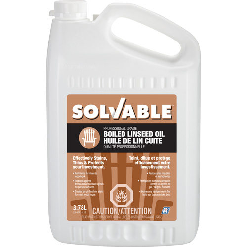 Boiled Linseed Oil, Jug, 3.78 L Net Volume Equipex