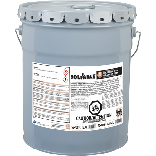 Boiled Linseed Oil, Pail, 18.9 L Net Volume Equipex