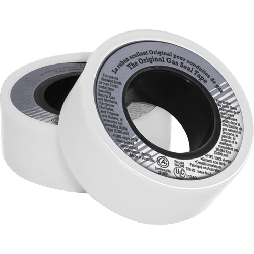 Ruban d'&eacute;tanch&eacute;it&eacute; pour filet en PTFE, 480" lo x 3/4" la, Blanc Equipex