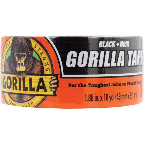 Duct Tape, 17 mils, Black, 48 mm (2") x 9.14 m (30') Equipex